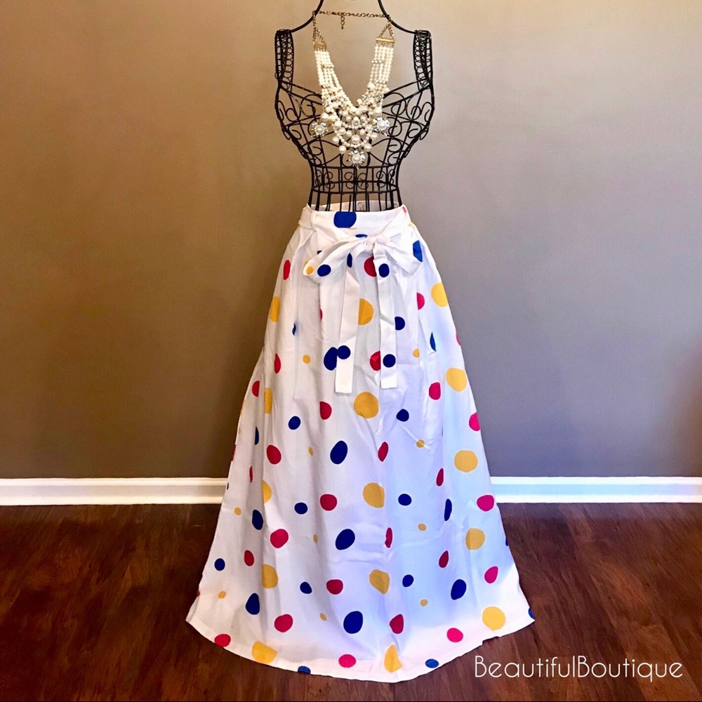 Polka Dot Maxi Dress